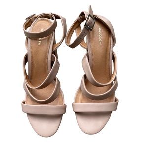 Halogen Rocco leather strappy block heel sandals
